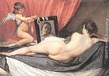 Venus at Her Mirror by Diego Rodriguez de Silva Velazquez